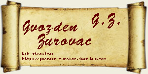 Gvozden Zurovac vizit kartica